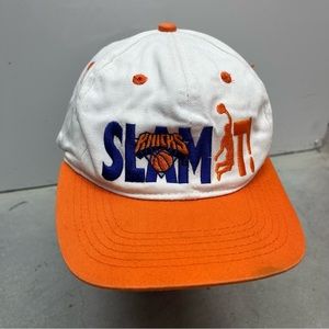 Vintage New York Knicks Slam it Basketball snapback hat